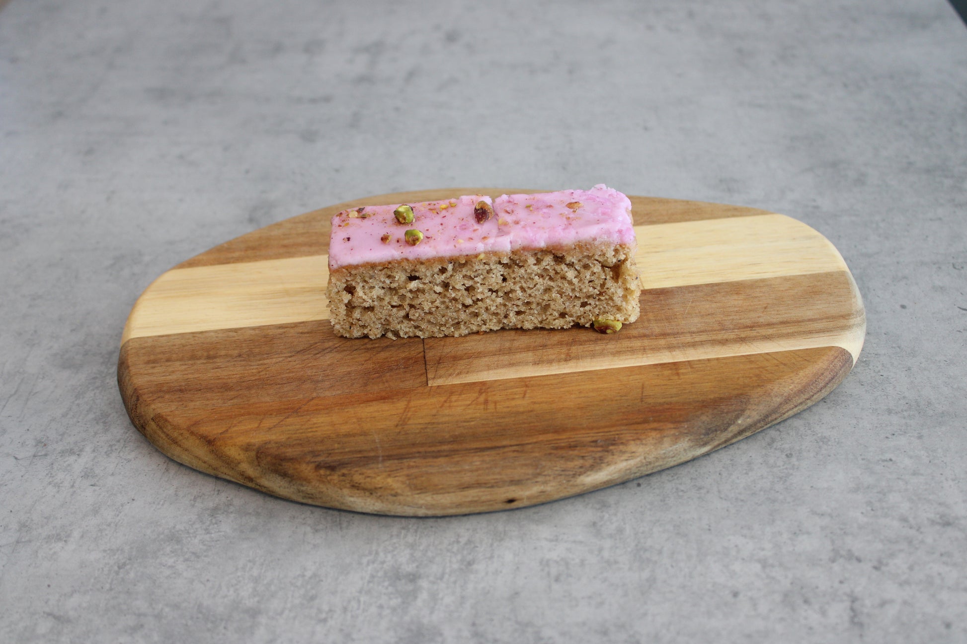 Lemon, Rose and Pistachio Traybake